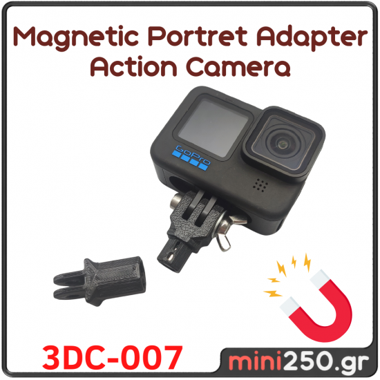 Magnetic Portret Adapter Action Camera - 3DC-007