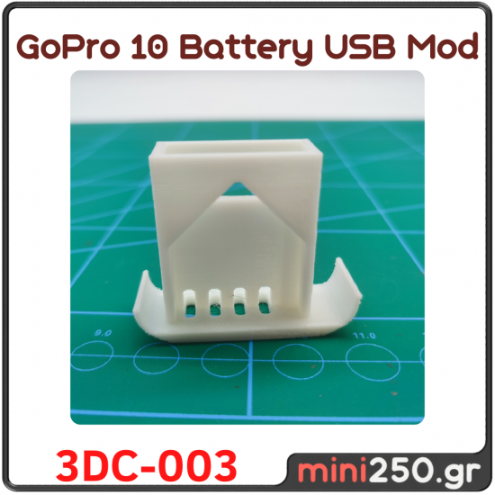 GoPro 10 Battery USB Mod - 3DC-003