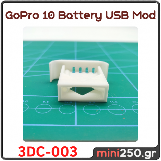 GoPro 10 Battery USB Mod - 3DC-003