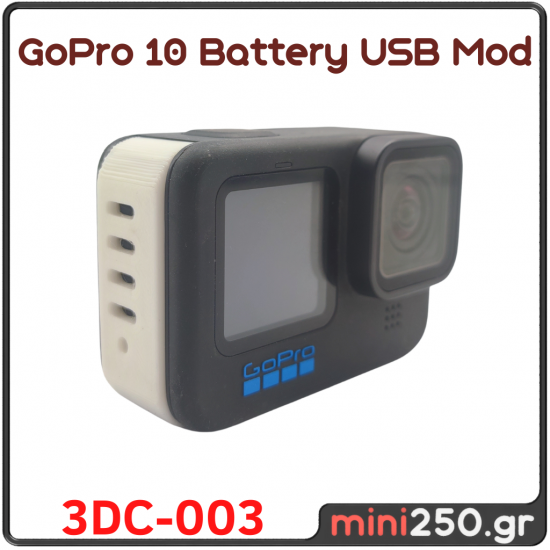 GoPro 10 Battery USB Mod - 3DC-003