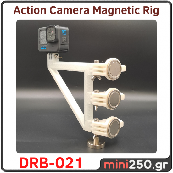 Γωνιακή Μαγνητική Βάση Action Camera 12cm με 3 μαγνήτες DRB﻿-021