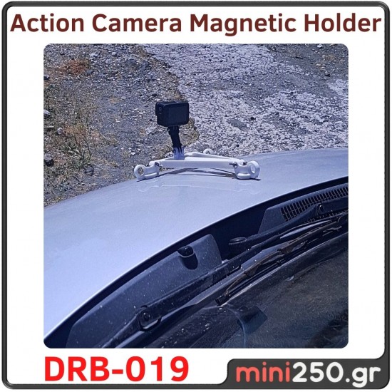 Flat Μαγνητική Βάση Action Cameras 200mm με 3 μαγνήτες DRB﻿-019