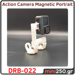 Portait Μαγνητική Βάση Action Cameras 60mm με 2 μαγνήτες DRB-022
