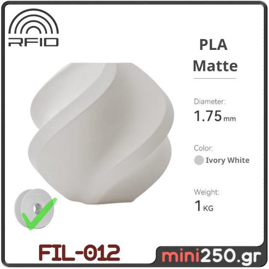 PLA Matte Ivory White FIL-012