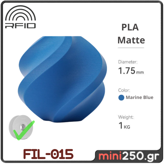 PLA Matte Marine Blue FIL-015