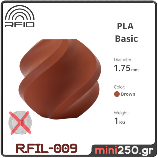 PLA Basic Refill Brown R.FIL-009