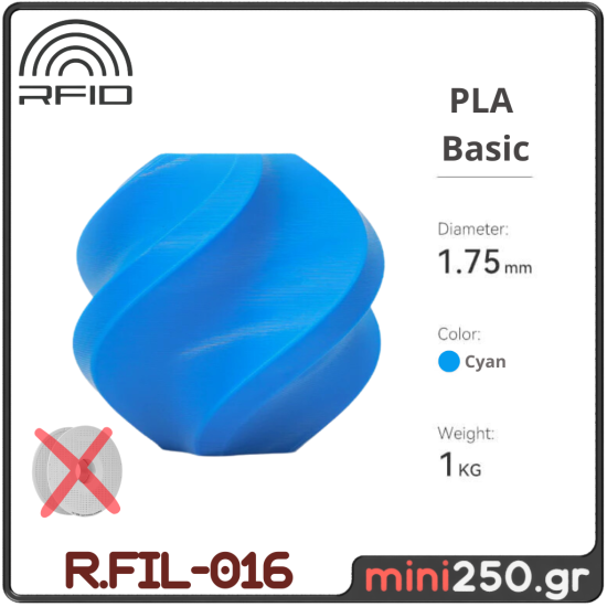 PLA Basic Refill Cyan R.FIL-016