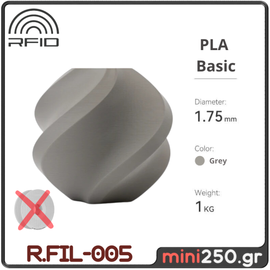 PLA Basic Refill Grey R.FIL-005
