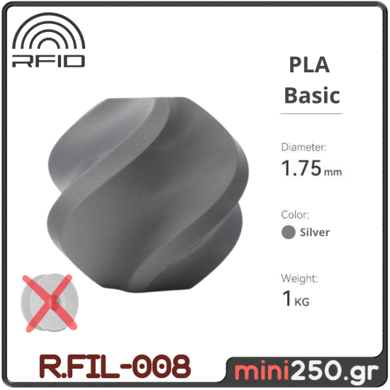 PLA Basic Refill Silver R.FIL-008
