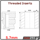 Threaded Inserts M4x6.35mm SC-032