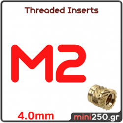Threaded Inserts M2x4mm SC-034