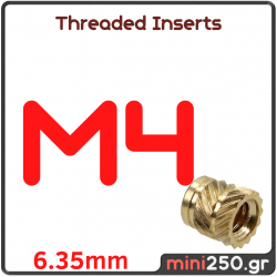 Threaded Inserts M4x6.35mm SC-032