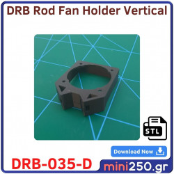 Rod Fan Holder Vertical 40x40mm DRB﻿-035-D