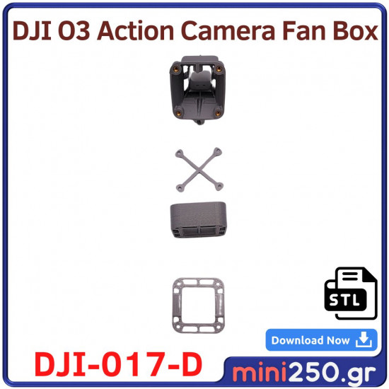 DJI O3 Action Camera Fan Box DJI-018 ( STL Files )