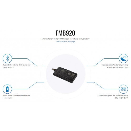 GPS Tracker FMB920, GSM/GPRS/GNSS, Bluetooth