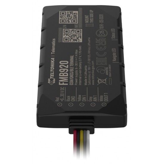 GPS Tracker FMB920, GSM/GPRS/GNSS, Bluetooth