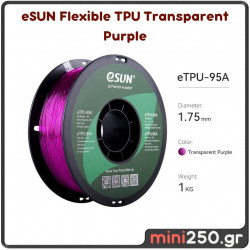 eSUN Flexible TPU Transparent Purple