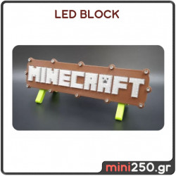 Φωτιστικό LED Minecraft Logo
