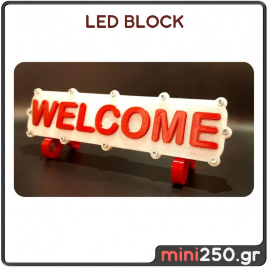 Welcome  Φωτιστικό LED 3DL-009