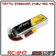 TATTU 3700mAh 14.8V 45C 4S1P Lipo Battery Pack with XT60 - RC-047