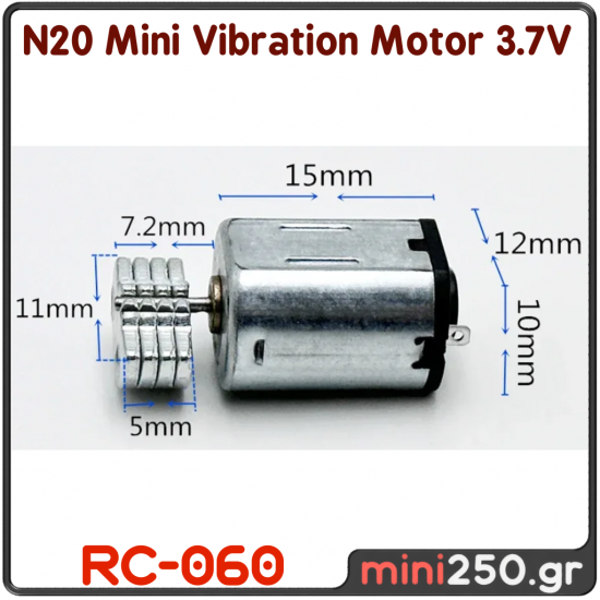 N20 Mini Vibration Motor 3.7V - RC-060