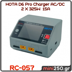 HOTA D6 Pro Charger AC/DC  2 X 325W  15A - RC-057