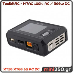 ToolkitRC - M7AC Multi Function 100W AC / 300w DC Smart charger with Audio Function RC-029