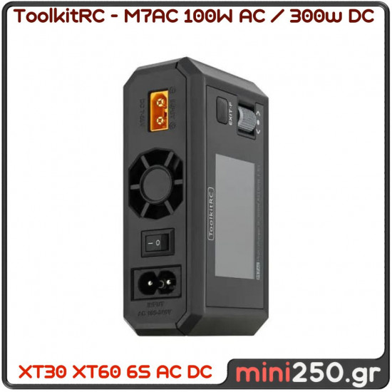 ToolkitRC - M7AC Multi Function 100W AC / 300w DC Smart charger with Audio Function RC-029