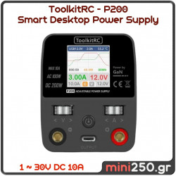 ToolkitRC - P200 Smart Desktop Power Supply with GaN Technology RC-033