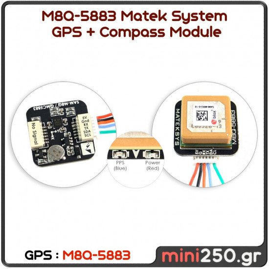 M8Q-5883 Matek System GPS & Compass Module RC-023