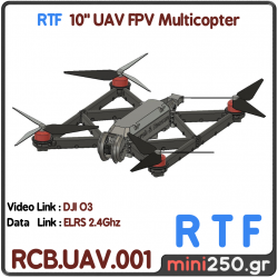 Ready to Fly 3D Printed FPV Drone 10" 2814 4S 6S RCB.UAV.001-RTF.01