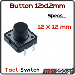 Button 12 x 12mm EL-0120