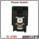 Rocker Switch ( 0/1 ) 6A / 28V DC 21x15x13.8mm MPN: EL-0185