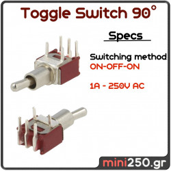 Toggle Switch 90 °  1 - 0 - 1 EL-0148