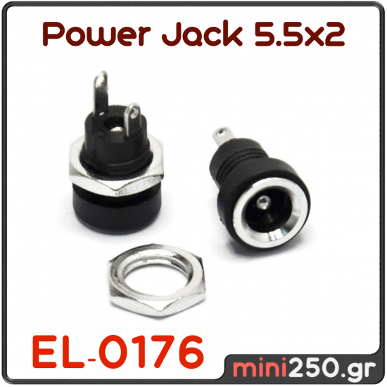 Power Jack Plug 5.5x2mm Socket DC Connector EL-0176