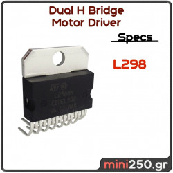 Dual H Bridge Motor Driver L298 Horizontal EL-0132