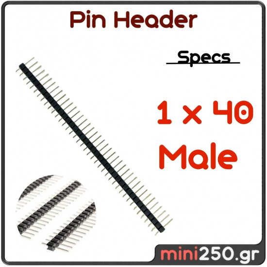 Pin Header 1 x 40 Male EL-0188