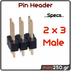 Pin Header 2 x 3 Male EL-0119