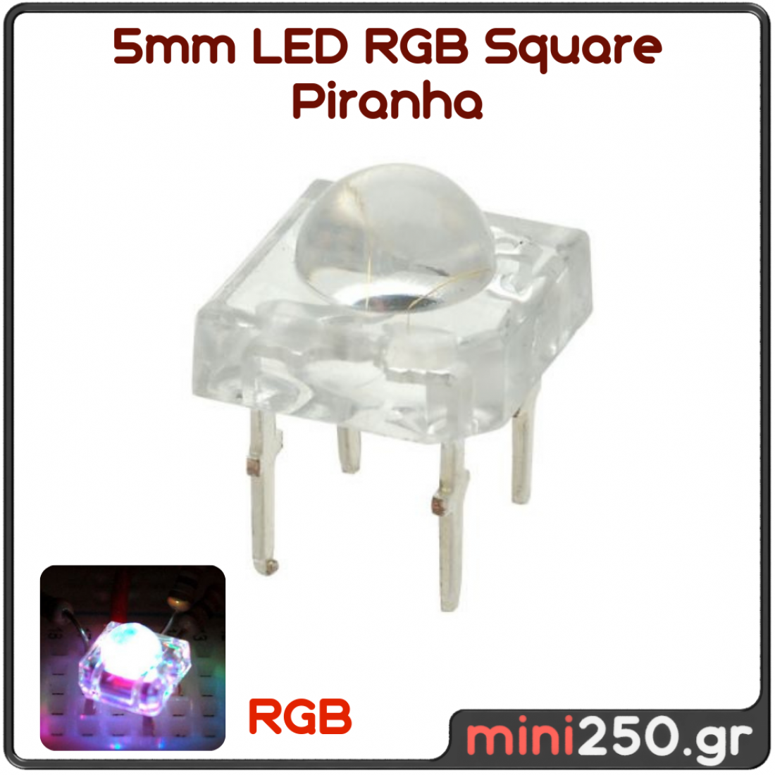 Mini Rgb Led Square 5mm LED RGB Square Piranha DIY-LED-051