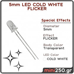 5mm LED COLD WHITE CANDLE