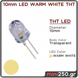 10mm LED WARM WHITE THT
