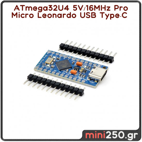 ATmega32U4 5V/16MHz Pro Micro Leonardo USB Type-C ( Arduino Compatible )