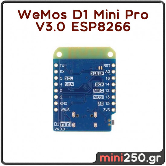 WeMos D1 Mini Pro V3.0 ESP8266 EL-0022