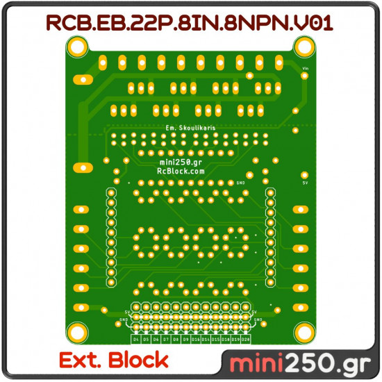 RCB.EB.22P.8IN.8NPN.V01 PCB-0048