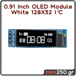 0.91 Inch OLED Module White 128X32 I² C EL-0014