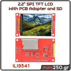 2.2" SPI TFT LCD With PCB Adapter and SD EL-0099