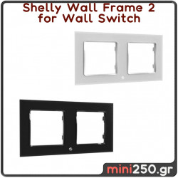 Shelly Wall Frame 2 for Wall Switch ( White )