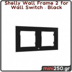 Shelly Wall Frame 2 for Wall Switch ( Black )
