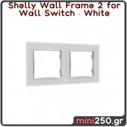 Shelly Wall Frame 2 for Wall Switch ( White )