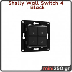 Shelly Wall Switch 4 ( Black )